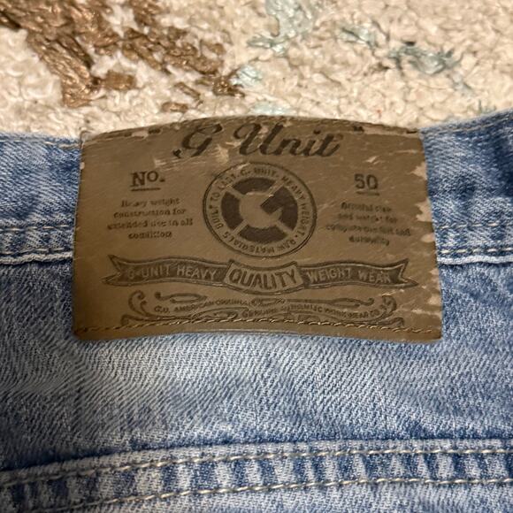 Vintage G-Unit Baggy Jeans Size 38x32 Y2K 50 Cent Distressed - Picture 4 of 7